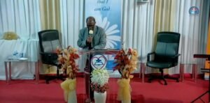 Pastor Dele Adewunmi preaching